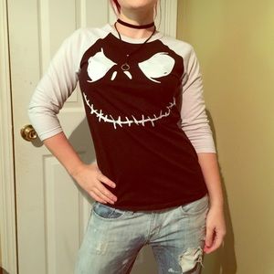 Jack Skellington baseball tee